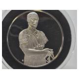 100 Greatest Masterpieces - Large Solid Sterling Silver Coin - Charioteer