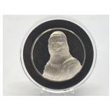 100 Greatest Masterpieces - Large Solid Sterling Silver Coin - Mona Lisa