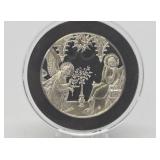100 Greatest Masterpieces - Large Solid Sterling Silver Coin - The Annunciation - Martini & Memmi