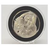 100 Greatest Masterpieces - Large Solid Sterling Silver Coin - Water Nymph