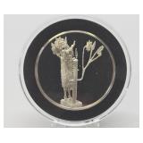 100 Greatest Masterpieces - Large Solid Sterling Silver Coin - The Ram in the Thicket