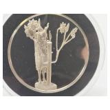 100 Greatest Masterpieces - Large Solid Sterling Silver Coin - The Ram in the Thicket