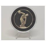 100 Greatest Masterpieces - Large Solid Sterling Silver Coin - The Discus Thrower