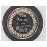 100 Greatest Masterpieces - Large Solid Sterling Silver Coin - The Bather