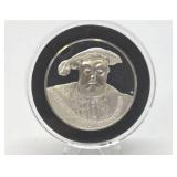 100 Greatest Masterpieces - Large Solid Sterling Silver Coin - Henry VIII