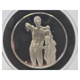 100 Greatest Masterpieces - Large Solid Sterling Silver Coin - Hermes