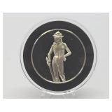 100 Greatest Masterpieces - Large Solid Sterling Silver Coin - David by Michelangelo