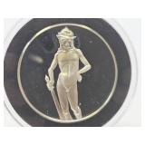 100 Greatest Masterpieces - Large Solid Sterling Silver Coin - David by Michelangelo
