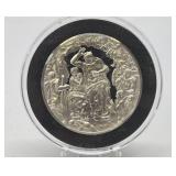 100 Greatest Masterpieces - Large Solid Sterling Silver Coin - The Last Judgement