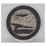 100 Greatest Masterpieces - Large Solid Sterling Silver Coin - Ama-No-Hashidate