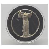 100 Greatest Masterpieces - Large Solid Sterling Silver Coin - The Victory of Samothrace