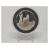 100 Greatest Masterpieces - Large Solid Sterling Silver Coin - Where Do We Come From? What Are We? Where are We Going"