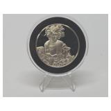 100 Greatest Masterpieces - Large Solid Sterling Silver Coin - Bacchus