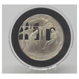 100 Greatest Masterpieces - Large Solid Sterling Silver Coin - The Annunciation - Fra Angelico
