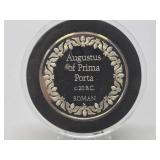 100 Greatest Masterpieces - Large Solid Sterling Silver Coin - Augustus of Prima Porta