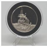 100 Greatest Masterpieces - Large Solid Sterling Silver Coin - The Fighting Temeraire"