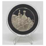 100 Greatest Masterpieces - Large Solid Sterling Silver Coin - Still Life - Cezanne
