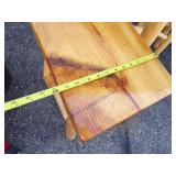 Log Bar Table, 2 Bar Chairs and Bench
