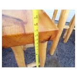Log Bar Table, 2 Bar Chairs and Bench