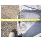 Large Tarp Gray Good For Woodpile may have holes or rips