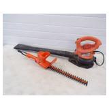 Black N Decker Blower Vac and Hedge Trimmer 110V