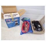 Propane Stove, Jumper Cables and Air Compressor