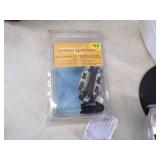 Tackle Box, Ice Cleats, Propane Heater and Tip ups