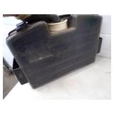 Tackle Box, Ice Cleats, Propane Heater and Tip ups