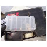 Tackle Box, Ice Cleats, Propane Heater and Tip ups