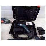 Black N Decker Versa Pak Air Compressor, Razer tool, Drill, Jig saw with 4 Batteries, Chargers and case