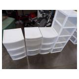 4 Plastic Dressers