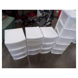 4 Plastic Dressers