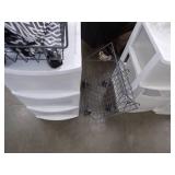 3 Plastic Dressers and Wire Storage Bins