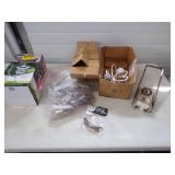 Outdoor Light, Candle Holder,  Pop Can Crusher and Antler Drawer Pulls