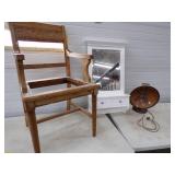 Mirror with drawers, Vintage Chair Frame and Vintage Heater