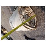 Large Tarp White Good For Woodpile may have holes or rips