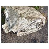 Large Tarp White Good For Woodpile may have holes or rips