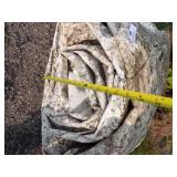 Large Tarp White Good For Woodpile may have holes or rips