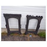 Pair of Plastic Saw Horses