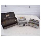 Tool Box and 2 Tackle boxes with Tackle