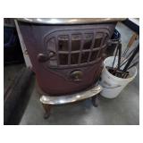 Sears No. 22B Vintage Wood Stove with Pipe and Accessories
