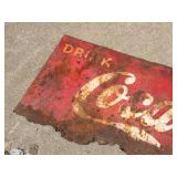 Nifty Old "Drink Coca Cola" Metal Sign - Great Patina Nifty Old "Drink Coca Cola" Metal Sign - Great Patina