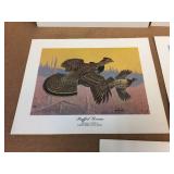 (5) Les Kouba - Unframed Flight Speed Wildlife Prints (5) Les Kouba - Unframed Flight Speed Wildlife Prints