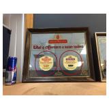Hiram Walker - Kessler Mirrored Brandy/Whiskey Signs Hiram Walker - Kessler Mirrored Brandy/Whiskey Signs