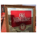 Nice Vintage Old Milwaukee - Mirrored Fish/Bass Sign Nice Vintage Old Milwaukee - Mirrored Fish/Bass Sign