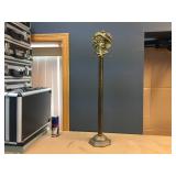 Victoria Brass Embossed Lady - Fireplace Tool Stand - 30" Tall Victoria Brass Embossed Lady - Fireplace Tool Stand - 30" Tall