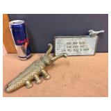 Brass-Look Beatle Boot Jack & Brass Garden Placard Brass-Look Beatle Boot Jack & Brass Garden Placard