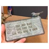 Brass-Look Beatle Boot Jack & Brass Garden Placard Brass-Look Beatle Boot Jack & Brass Garden Placard