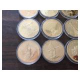 16 U.S. Commemorative/Copy Rounds/Medallions - Liberty - 911 - Amendment - Gold 16 U.S. Commemorative/Copy Rounds/Medallions - Liberty - 911 - Amendment - Gold