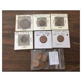 11 Old Canadian Cents - 1896 - 1926 - 1933 - 1967 Centennials 11 Old Canadian Cents - 1896 - 1926 - 1933 - 1967 Centennials